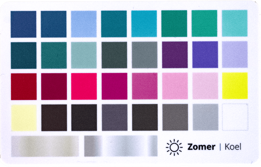 Kleurenkaart Zomertype - Stylingtoolbox